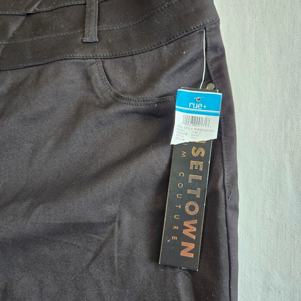 NEW Tinseltown Women's Plus Size 24W Black High Waist Soft Stretch Pants - Picture 6 of 7